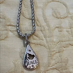 Brighton Silver Teardrop Necklace